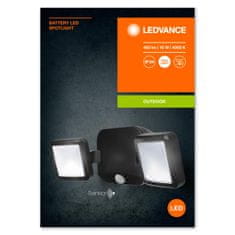 Osram LEDVANCE Battery LED Spotlight Sensor 10W 4000K IP54 Black 4058075227361