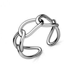 NUBIS Stříbrný prsten řetěz - velikost universální