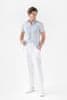 Magic Linen Pánské plátěné kalhoty TRUCKEE v bílé barvě Velikost: L