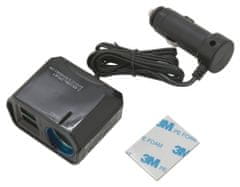 Compass Adaptér s kabelem 12V + 2x USB 2400mA SELECT