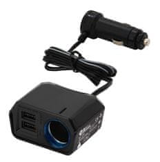 Compass Adaptér s kabelem 12V + 2x USB 2400mA SELECT