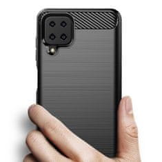 FORCELL Obal / kryt na Samsung Galaxy A12 černé - Carbon Case