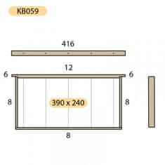 Bioúly Rámeček 390x240 svisle rovný, Lípa