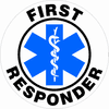 Samolepka First responder 10 cm