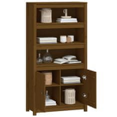 Vidaxl Skříň highboard medově hnědá 80 x 35 x 154 cm masivní borovice