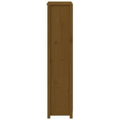 Vidaxl Skříň highboard medově hnědá 80 x 35 x 154 cm masivní borovice