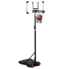 Greatstore Basketbalový koš s průhlednou deskou 216 x 250 cm polykarbonát