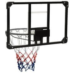 Vidaxl Basketbalový koš s průhlednou deskou 71x45x2,5 cm polykarbonát