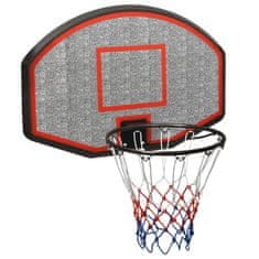 Greatstore Basketbalový koš černý 90x60x2 cm polyethylen