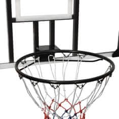 Greatstore Basketbalový koš s průhlednou deskou 106x69x3 cm polykarbonát