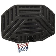 Vidaxl Basketbalový koš černý 109 x 71 x 3 cm polyethylen