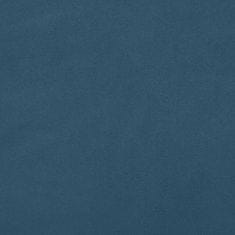 Vidaxl Taštičková matrace tmavě modrá 120 x 200 x 20 cm samet
