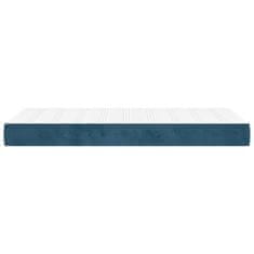 Greatstore Taštičková matrace tmavě modrá 90 x 200 x 20 cm samet