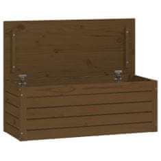 Greatstore Úložný box medově hnědý 89x36,5x33 cm masivní borovice