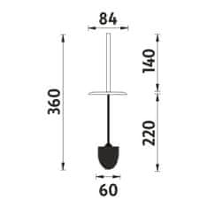 NIMCO Náhradní WC kartáč NIMCO 1178W-26