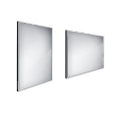 NIMCO Zrcadlo do koupelny 60x80 s osvětlením a černým rámem NIMCO ZPC 13002-90