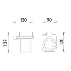 NIMCO Držák na kartáčky NIMCO KIBO Ki X3-58W-26