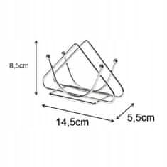 Galicja Držák na ubrousky kovový trojúhelník chrom