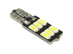 Rabel LED autožárovka T10 W5W Canbus 6 smd 5630 bílá, boční + stabilizátor