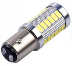 Rabel LED autožárovka BAY15D 33 smd 5630 P21/W5 bílá s čočkou