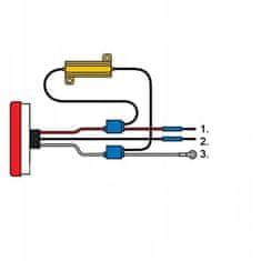 Rabel Rezistor canbus filtr pro žárovku 12V 25W 6 ohm + 2 x RE06, hliníkové pouzdro