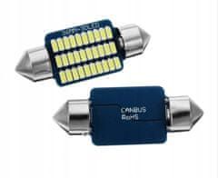 Rabel LED autožárovka 36 mm Canbus 30 smd 3014 C5W C10W SV8,5 bílá + stabilizátor