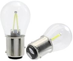 Rabel LED autožárovka BAY15D 2 x COB filament P21/W5 bílá + stabilizátor