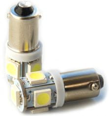 Rabel LED autožárovka BA9S T4W T5W 5 smd 5050 bílá