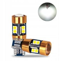Rabel LED autožárovka T10 W5W 19 smd 3030 bílá canbus s čočkou