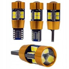 Rabel LED autožárovka T10 W5W 19 smd 3030 bílá canbus s čočkou