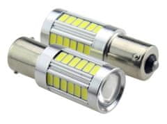 LED autožárovka T10 W5W Canbus 33 smd 3014 bílá, boční + stabilizátor -  Rabex