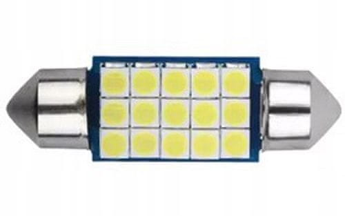 Rabel LED autožárovka 36 mm Canbus 15 LED 3030 SMD C5W C10W SV8,5 bílá