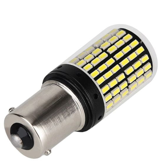 Rabel LED autožárovka BA15S 144 led 4014 CANBUS P21W 1156 bílá