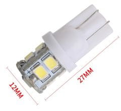 Rabel LED autožárovka T10 W5W 10 smd 2835 bílá