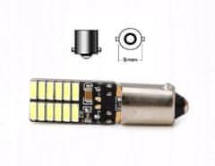 Rabel LED autožárovka BA9S T4W T5W 24 smd canbus bílá