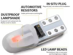 Rabel LED autožárovka T5 R5 W1,2W W2W 2 led smd 3014 MODRÁ