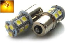 Rabel LED autožárovka BA15S 13 smd 5050 P21W 1156 ORANŽOVÁ