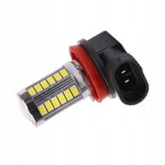 Rabel LED autožárovka H8 H11 33 smd 5630 DRL bílá s čočkou