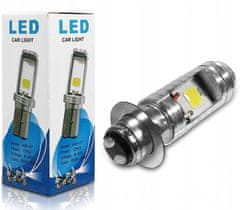 Rabel LED Motožárovka P15D-25-1 PX15D H6M 2xCOB 2000LM bílá