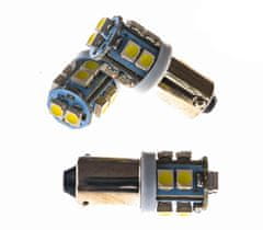 Rabel LED autožárovka BA9S T4W T5W 10 smd 12V bílá