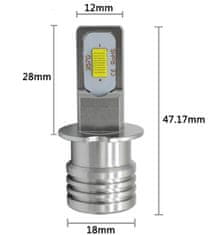 Rabel LED autožárovka H3 LED CSP 3570 bílá