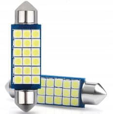 Rabel LED autožárovka 41 mm Canbus 18 LED 3030 SMD C5W C10W SV8,5 bílá