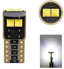 Rabel LED autožárovka T10 W5W 6smd 3030 canbus BÍLÁ