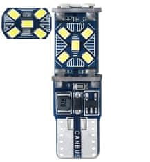Rabel LED autožárovka T10 W5W 15 led smd 2016 5T canbus stabilizátor
