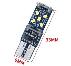 Rabel LED autožárovka T10 W5W 15 led smd 2016 5T canbus stabilizátor