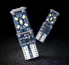 Rabel LED autožárovka T10 W5W 15 led smd 2016 5T canbus stabilizátor