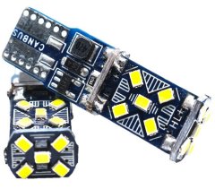 Rabel LED autožárovka T10 W5W 15 led smd 2016 5T canbus stabilizátor