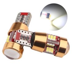 Rabel LED autožárovka T10 W5W 27 smd 3014 bílá canbus s čočkou