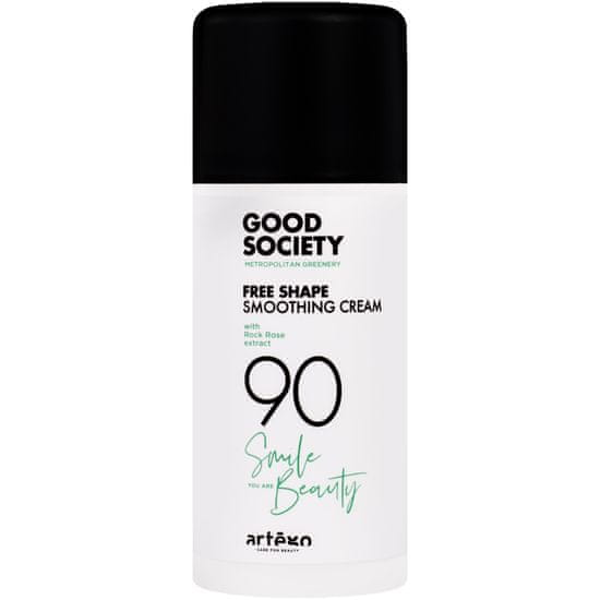 Artego Good Society Free Shape 90 Smoothing Cream - tepelně ochranný vyhlazující krém na vlasy, 100 ml