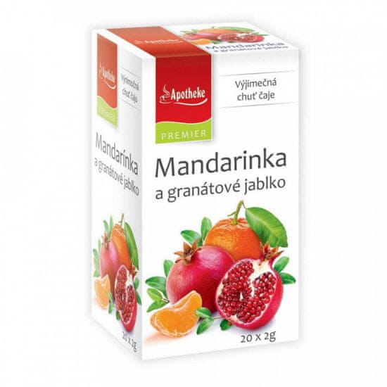 Mediate Apotheke PREMIER Mandarinka+granát.jablko 20x2g